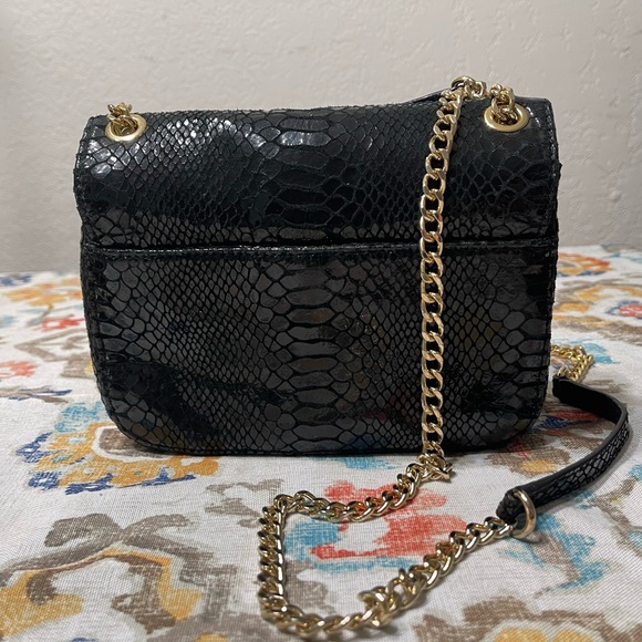 MICHAEL Michael Kors Black Python Embossed
Leather - Picture 4 of 7
